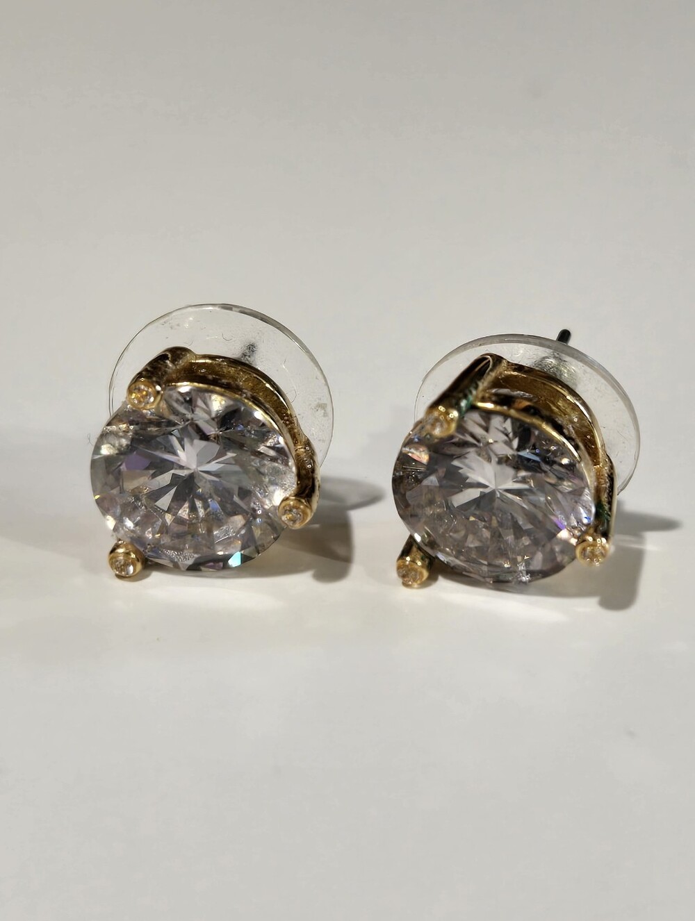 Kate Spade New York Rise and Shine Stud Earrings Clear Gold